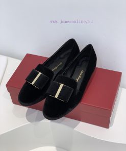 In stock SF salvatore Ferraga * o Ferra * brand new vara round toe big bow cowhide face loafy7si0qtf
