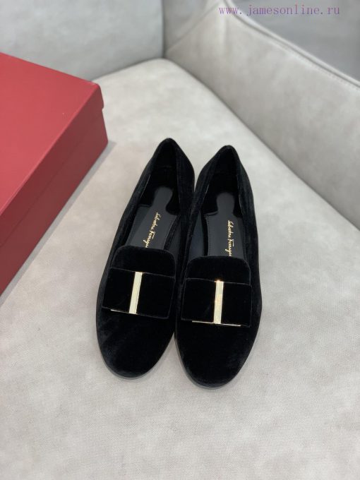 In stock SF salvatore Ferraga * o Ferra * brand new vara round toe big bow cowhide face loafy7si0qtf - Image 4