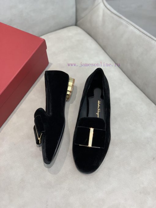 In stock SF salvatore Ferraga * o Ferra * brand new vara round toe big bow cowhide face loafy7si0qtf - Image 5