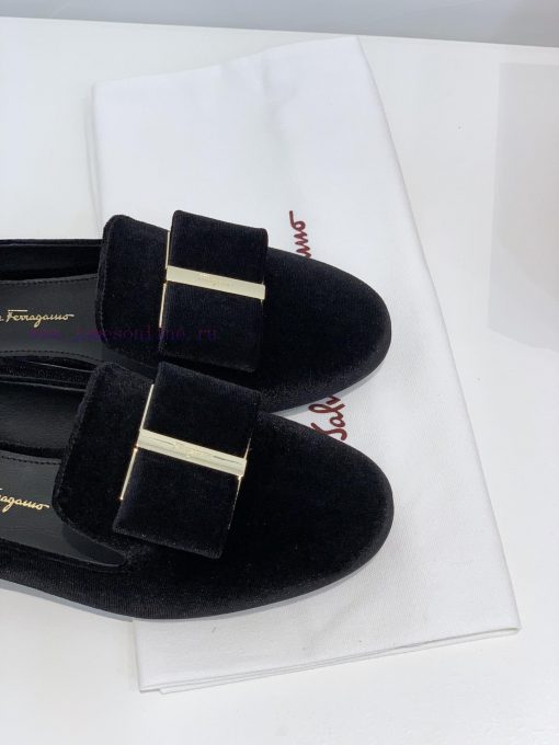 In stock SF salvatore Ferraga * o Ferra * brand new vara round toe big bow cowhide face loafy7si0qtf - Image 10