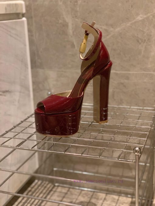 Valent * no hates the sky high waterproof platform fish mouth patent leather high heels, whimdvf3b3u - Image 10