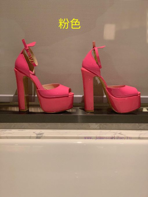 Valent * no hates the sky high waterproof platform fish mouth patent leather high heels, whijp56h2a2