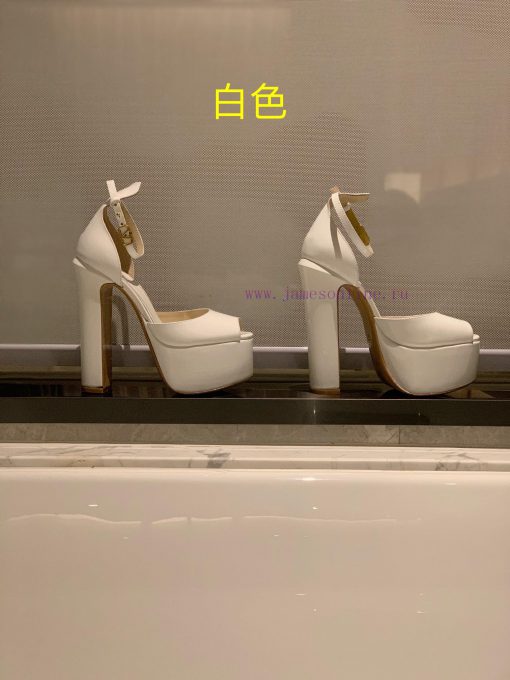 Valent * no hates the sky high waterproof platform fish mouth patent leather high heels, whiebetufm8 - Image 2