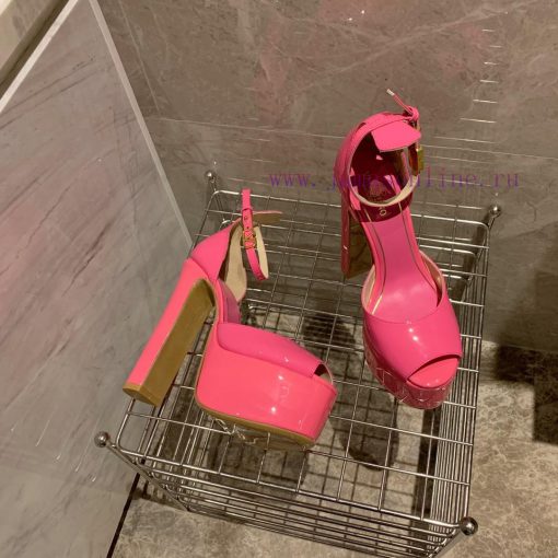 Valent * no hates the sky high waterproof platform fish mouth patent leather high heels, whijp56h2a2 - Image 5