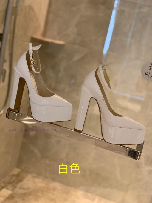 Valent * no hates the sky high waterproof platform pointed patent leather high heels, which ajso1f7m
