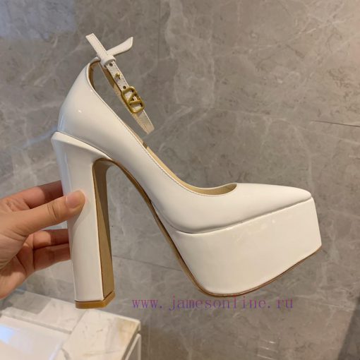 Valent * no hates the sky high waterproof platform pointed patent leather high heels, which ajso1f7m - Image 7