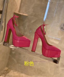 Valent * no hates the sky high waterproof platform pointed patent leather high heels, which 5889deco