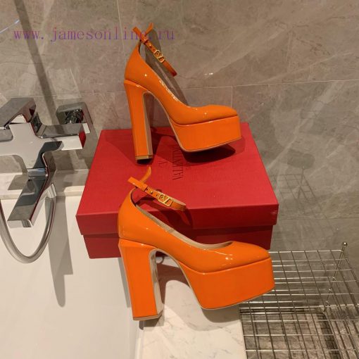 Valent * no hates the sky high waterproof platform patent leather high heels, which integrat9r6abm6r - Image 3