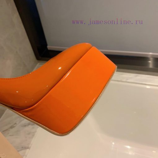 Valent * no hates the sky high waterproof platform patent leather high heels, which integrat9r6abm6r - Image 9