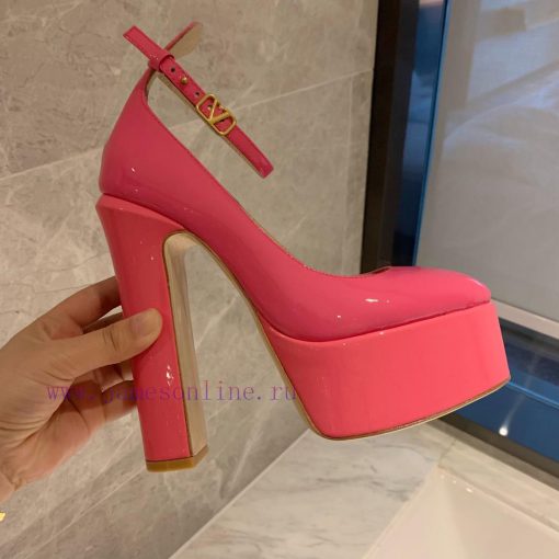 Valent * no hates the sky high waterproof platform patent leather high heels, which integratm1cxna06 - Image 5