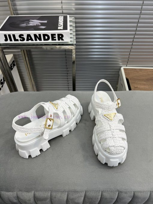 Prada Prada The new Lafite straw woven Roman sandals are the popular straw woven series thisas3s0ifz - Image 7