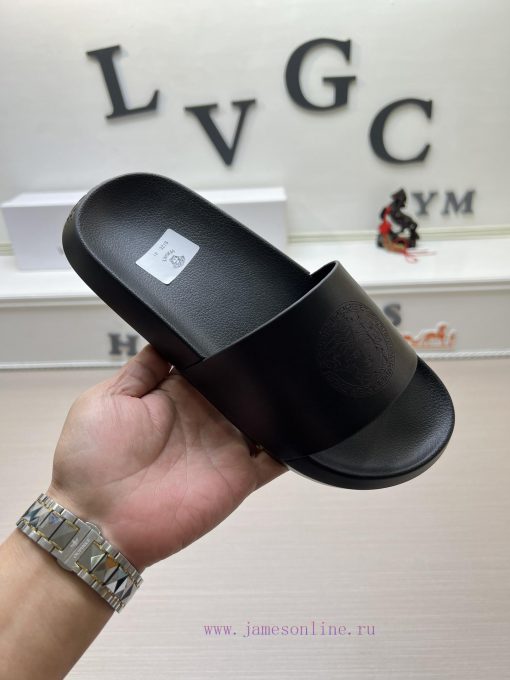 Versace slippers men's high-end brand official website 11 latest masterpiece original mold ccs54tuj7 - Image 2