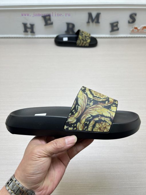 Versace slippers men's high-end brand official website 11 latest masterpiece original mold c0ny1v226 - Image 6