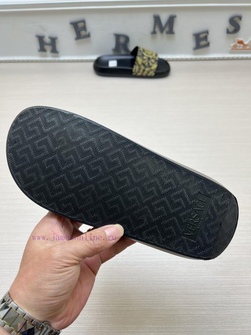 Versace slippers men's high-end brand official website 11 latest masterpiece original mold c0ny1v226 - Image 10