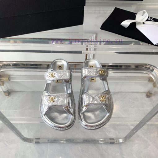 Chanel's new beach half drag sandals, top-level super version, super popular style, essentiae8xvfw1v - Image 2
