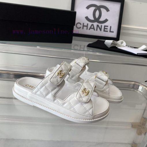 Chanel's new beach half drag sandals, top-level super version, super popular style, essentiav0fvuf94 - Image 4