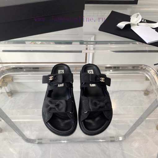 Chanel's new beach sandals on canvas, top of the line super version, super popular style, esx7xgalhn - Image 2