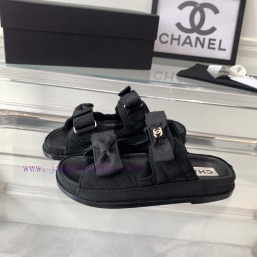 Chanel's new beach sandals on canvas, top of the line super version, super popular style, esx7xgalhn - Image 3