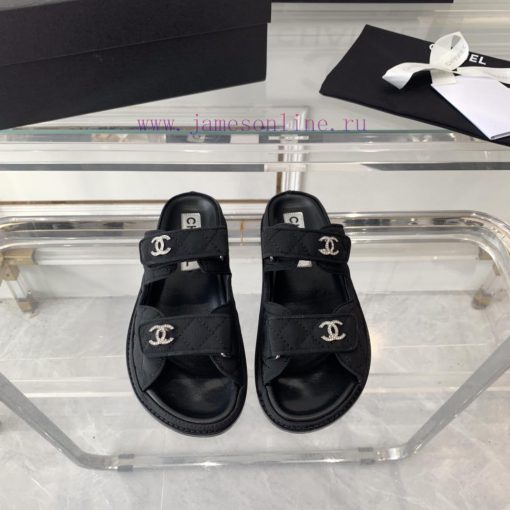 Chanel's new beach sandals on canvas, top of the line super version, super popular style, es72cu5opi