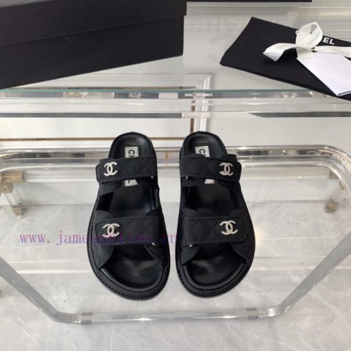 Chanel's new beach sandals on canvas, top of the line super version, super popular style, es72cu5opi - Image 2