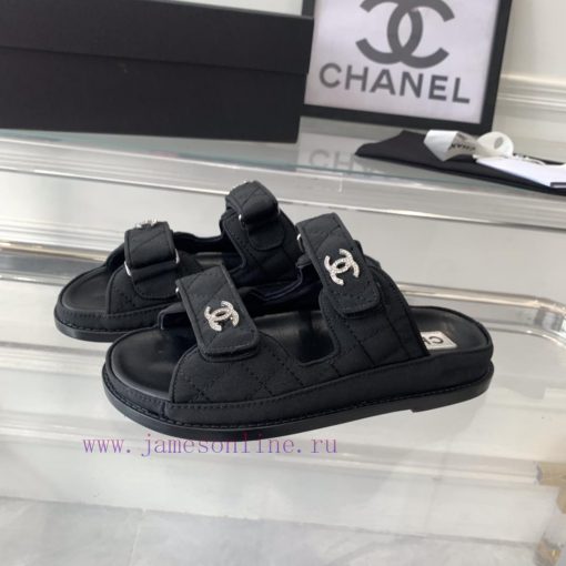 Chanel's new beach sandals on canvas, top of the line super version, super popular style, es72cu5opi - Image 3