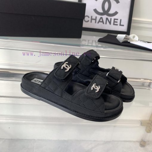 Chanel's new beach sandals on canvas, top of the line super version, super popular style, es72cu5opi - Image 4