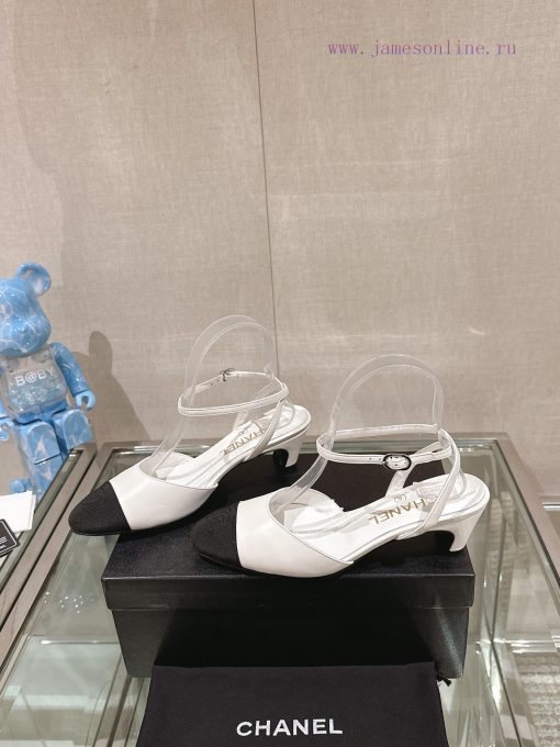 -24Ss spring/summer new Chanel kitten heel with buckle strap sandalsI really don't have any yc425ekc - Image 6