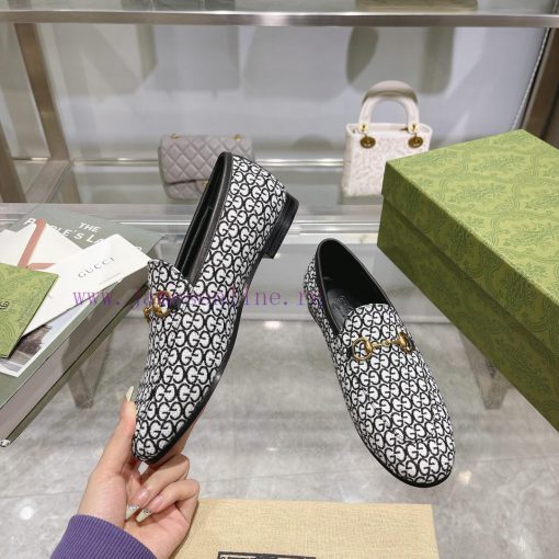1819-A, black, sizes 35-40. 41 custom-made single shoe series fabric with double G-pattern czix9sc5i - Image 3