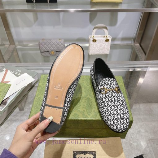 1819-A, black, sizes 35-40. 41 custom-made single shoe series fabric with double G-pattern czix9sc5i - Image 9