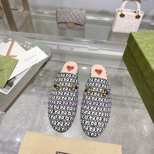 1803-A, black, sizes 35-40. 41 custom-made single shoe series fabric with double G-pattern f63jyspl4 - Image 2