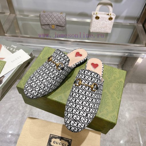 1803-A, black, sizes 35-40. 41 custom-made single shoe series fabric with double G-pattern f63jyspl4 - Image 6