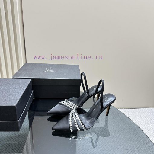 Giuseppe ZanottiGZ 2024s new rhinestone high heelsLacquer leather shoe headpiece with rhines8irgduq8 - Image 2