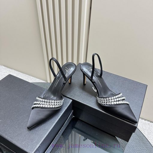 Giuseppe ZanottiGZ 2024s new rhinestone high heelsLacquer leather shoe headpiece with rhines8irgduq8 - Image 4