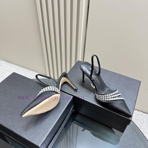 Giuseppe ZanottiGZ 2024s new rhinestone high heelsLacquer leather shoe headpiece with rhines8irgduq8 - Image 5