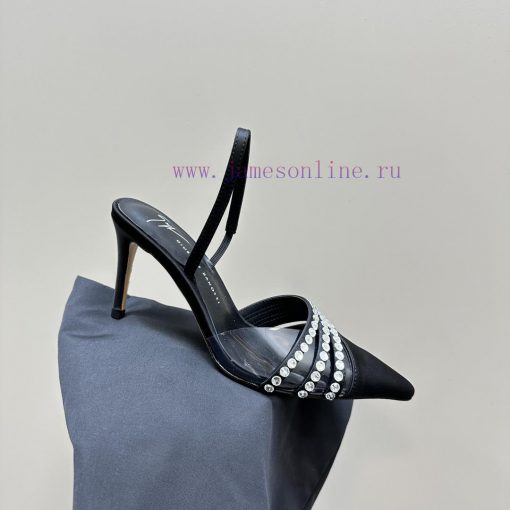 Giuseppe ZanottiGZ 2024s new rhinestone high heelsLacquer leather shoe headpiece with rhines8irgduq8 - Image 8