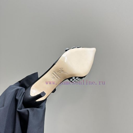 Giuseppe ZanottiGZ 2024s new rhinestone high heelsLacquer leather shoe headpiece with rhines8irgduq8 - Image 10