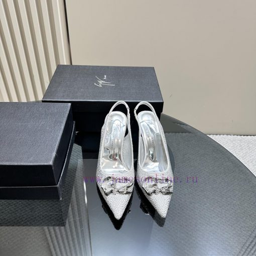 Giuseppe ZanottiGZ 2024s new rhinestone high heelsThe rhinestone heel wraps around Yangjing,kxlvg79l - Image 3
