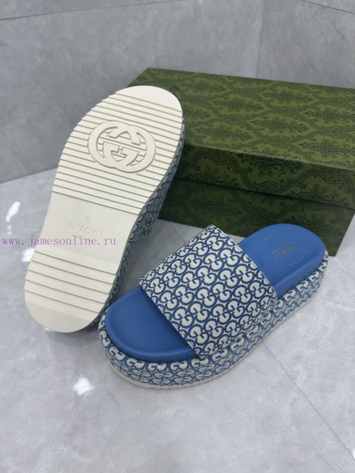 Ladies' GG thick soled slippersGucci women's signature shoes highlight a striking theme withyg3q8rwb - Image 10
