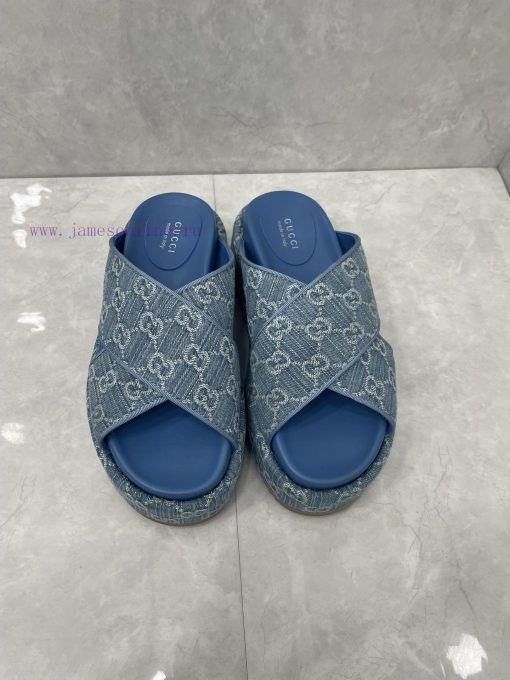 The women's GG thick soled denim slippers series has launched a series of women's shoes in tsediz2v6 - Image 10