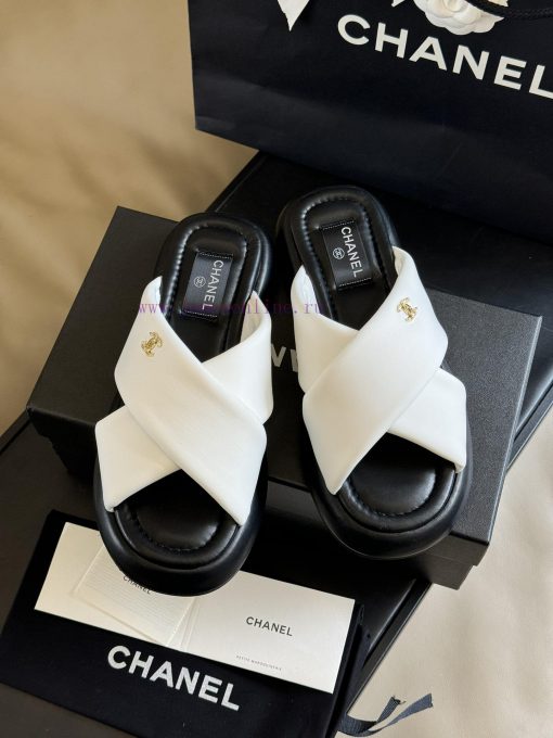 Chan... classic spring and summer slippers return to the marketCross straps are simple and caop4c0ap - Image 3