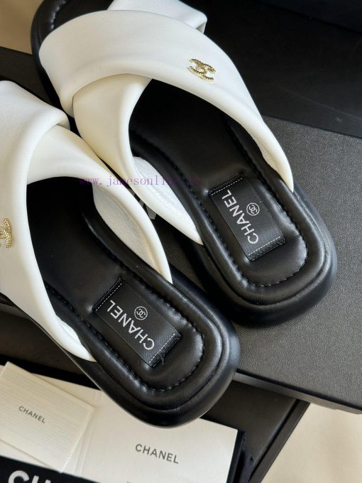 Chan... classic spring and summer slippers return to the marketCross straps are simple and caop4c0ap - Image 5