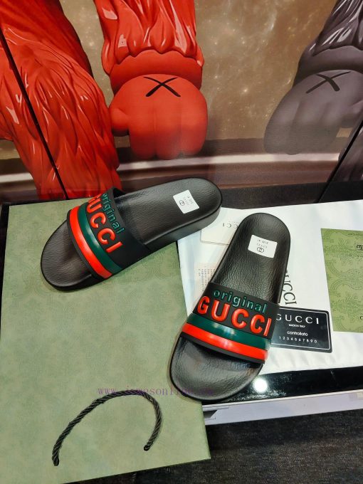Not giving up benefits——- Brand GUCCIGucci——- Describe summer couples 🧑‍🤝‍🧑 Slippers, with acn6wnc1p - Image 6