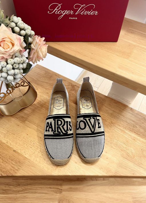 RV 24ss Early Spring New Product LOVES Paris Alphabet Embroidered Fisherman's ShoesHigh densu6rtmu0l - Image 2