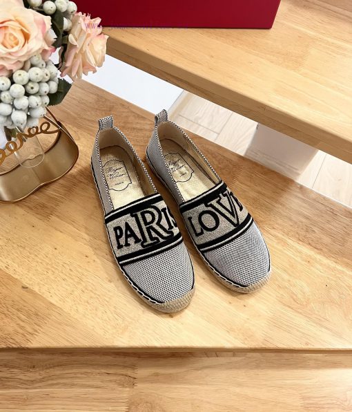 RV 24ss Early Spring New Product LOVES Paris Alphabet Embroidered Fisherman's ShoesHigh densu6rtmu0l - Image 3