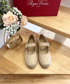 RV 24ss Early Spring New Product LOVES Paris Letter PP Grass Fisherman ShoesThe high-densityshuj4h96