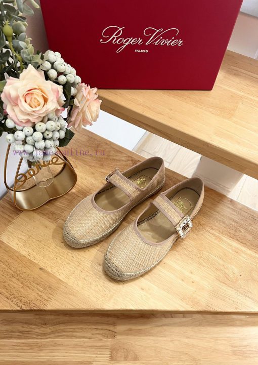 RV 24ss Early Spring New Product LOVES Paris Letter PP Grass Fisherman ShoesThe high-densityshuj4h96 - Image 3
