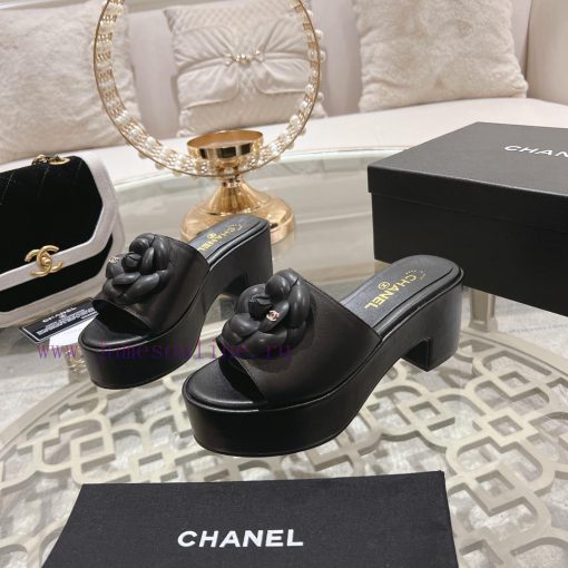 24Ss Chanel's new Chanel wedge slippers and sandals, even when going out for a walk, you sho7ccsz73m - Image 4