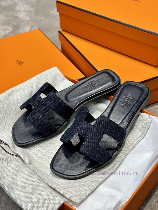 Top qualityherme…s ss24 new arrival～H Home Classic Oran Slippers 24 New ColorsThe color schekx57npji - Image 3