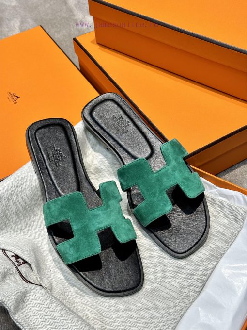 Top qualityherme…s ss24 new arrival～H Home Classic Oran Slippers 24 New ColorsThe color schef3cqe7cw - Image 2