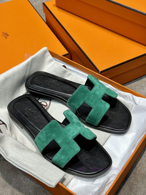 Top qualityherme…s ss24 new arrival～H Home Classic Oran Slippers 24 New ColorsThe color schef3cqe7cw - Image 4